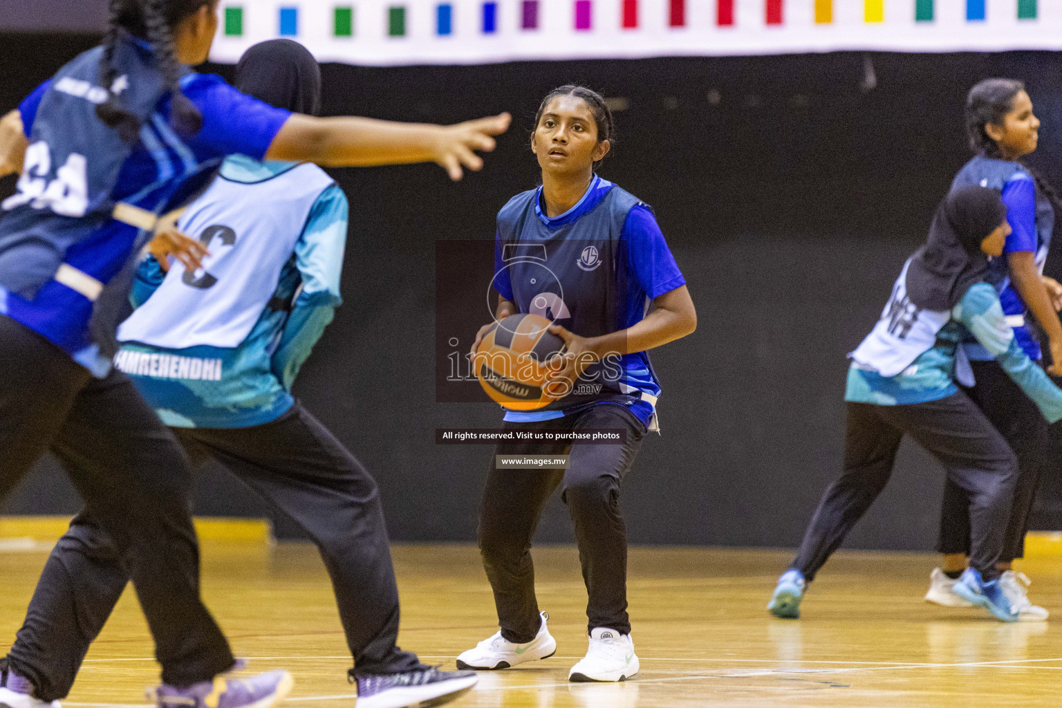 Day7 of 24th Interschool Netball Tournament 2023 was held in Social Center, Male', Maldives on 2nd November 2023. Photos: Nausham Waheed / images.mv