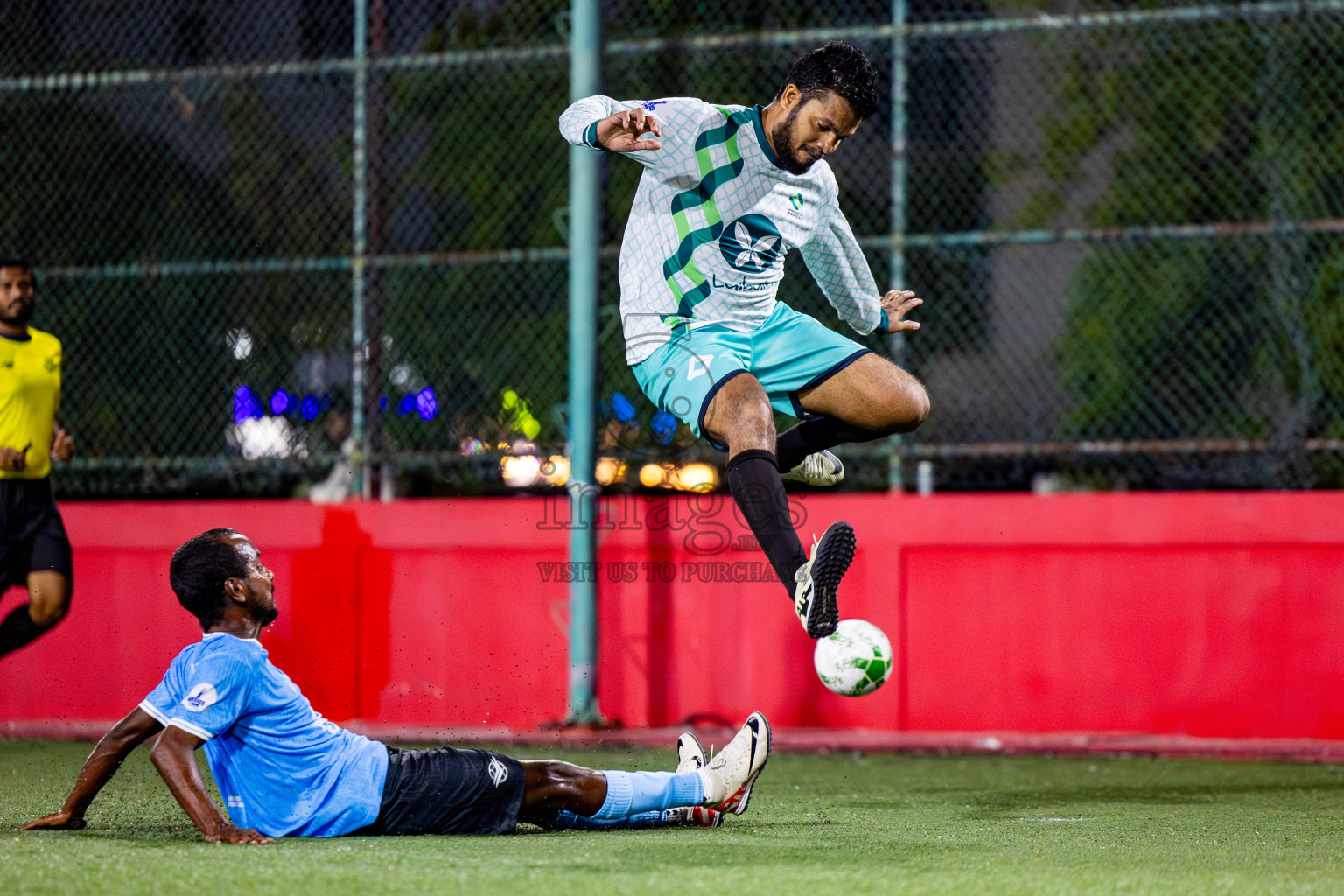 Dharumavantha vs Smatown FC in Day 1 of Office League 2025 was held on Wednesday, 16th April 2025 in Hulhumale', Maldives. Photos: Nausham Waheed / images.mv
