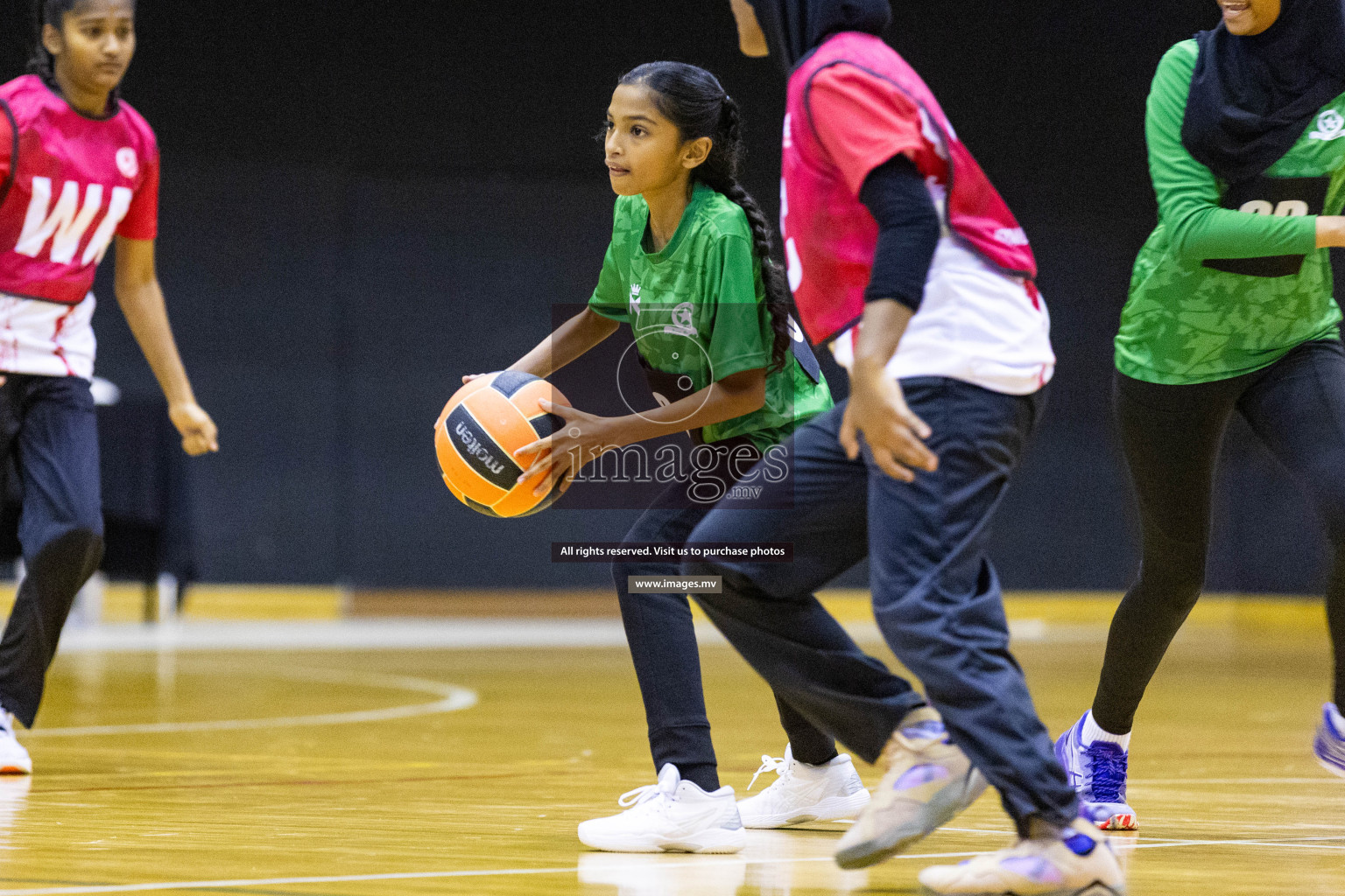 Day2 of 24th Interschool Netball Tournament 2023 was held in Social Center, Male', Maldives on 28th October 2023. Photos: Nausham Waheed / images.mv