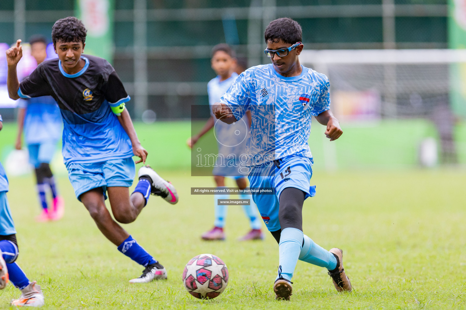 Day 1 of MILO Academy Championship 2023 (u14) was held in Henveyru Stadium Male', Maldives on 3rd November 2023. Photos: Nausham Waheed / images.mv