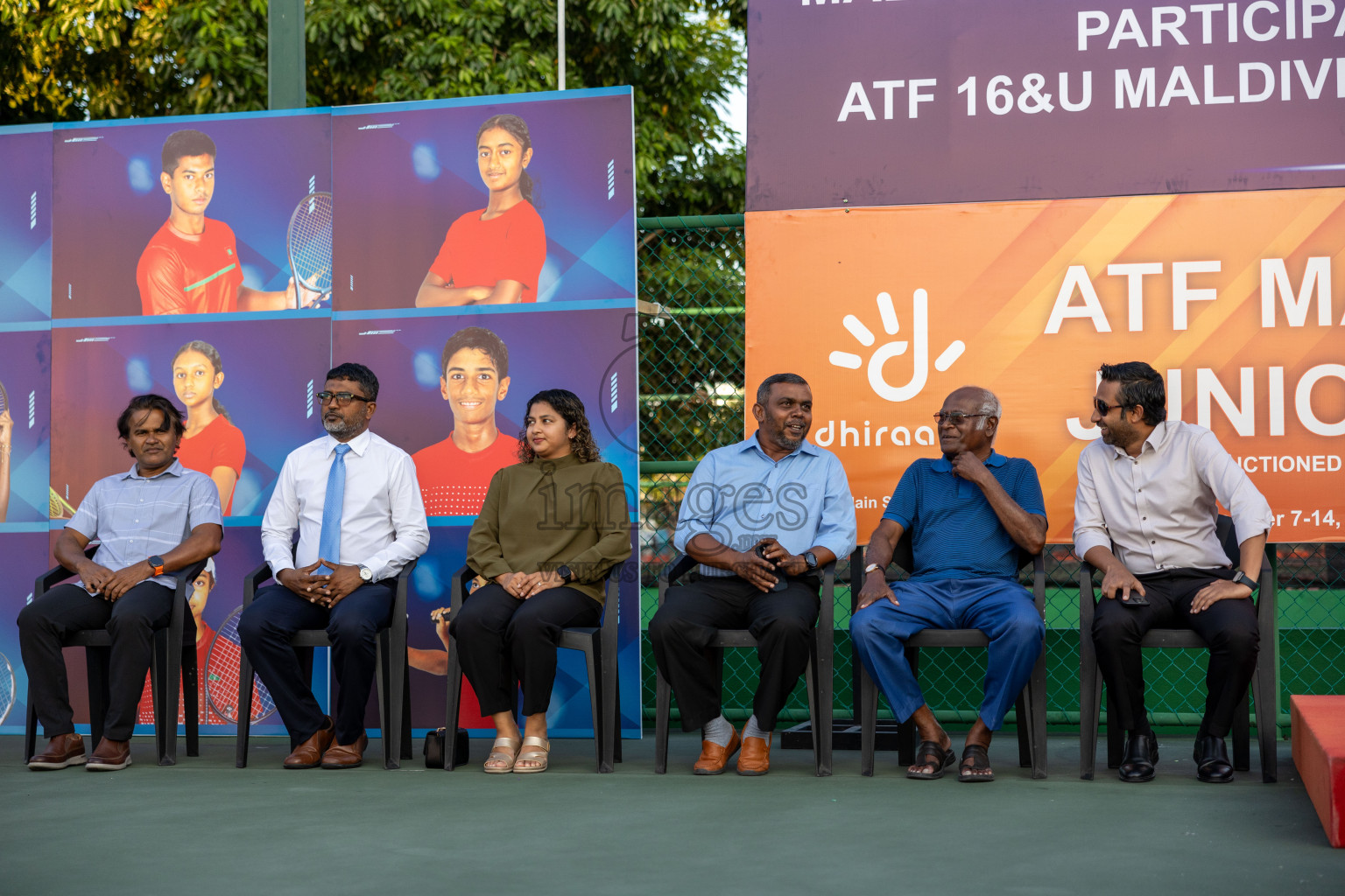 Day 1 of ATF Maldives Junior Open Tennis was held in Male' Tennis Court, Male', Maldives on Monday, 9th December 2024. Photos: Nausham Waheed, Ismail Thoriq / images.mv