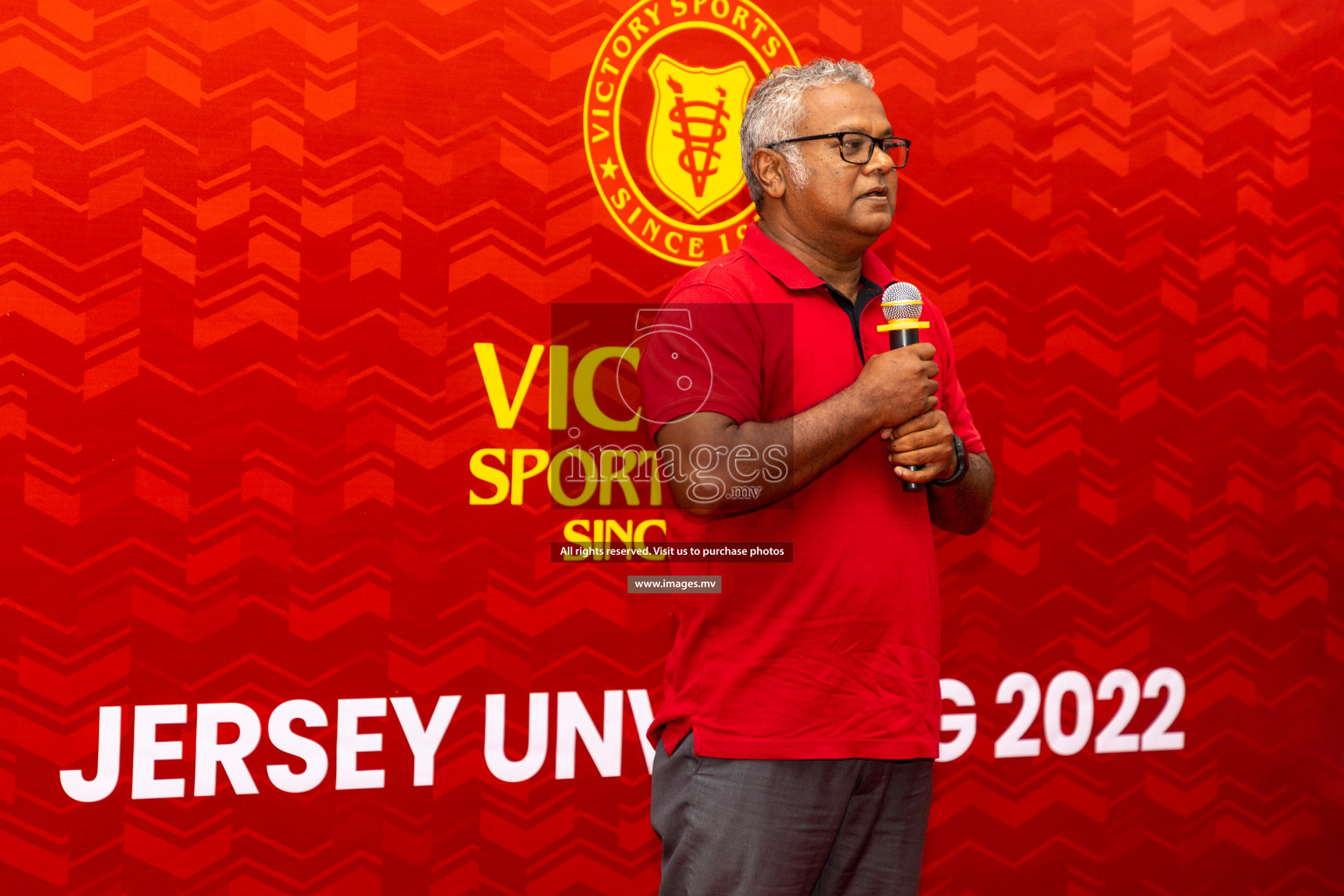 Victory Sports Club Jersey Unveiling 2022 on 14th July 2022, held in Jamaaludheen School Hall, Male', Maldives  Photos: Hassan Simah / Images.mv