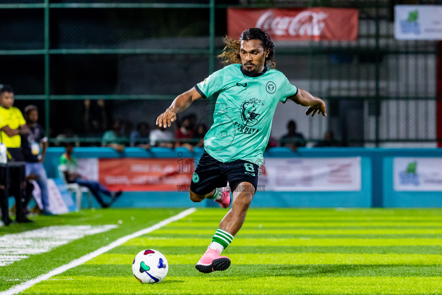 Raiymandhoo FC vs Naalaafushi YC in Day 2 of Laamehi Dhiggaru Ekuveri Futsal Challenge 2024 was held on Saturday, 27th July 2024, at Dhiggaru Futsal Ground, Dhiggaru, Maldives Photos: Nausham Waheed / images.mv