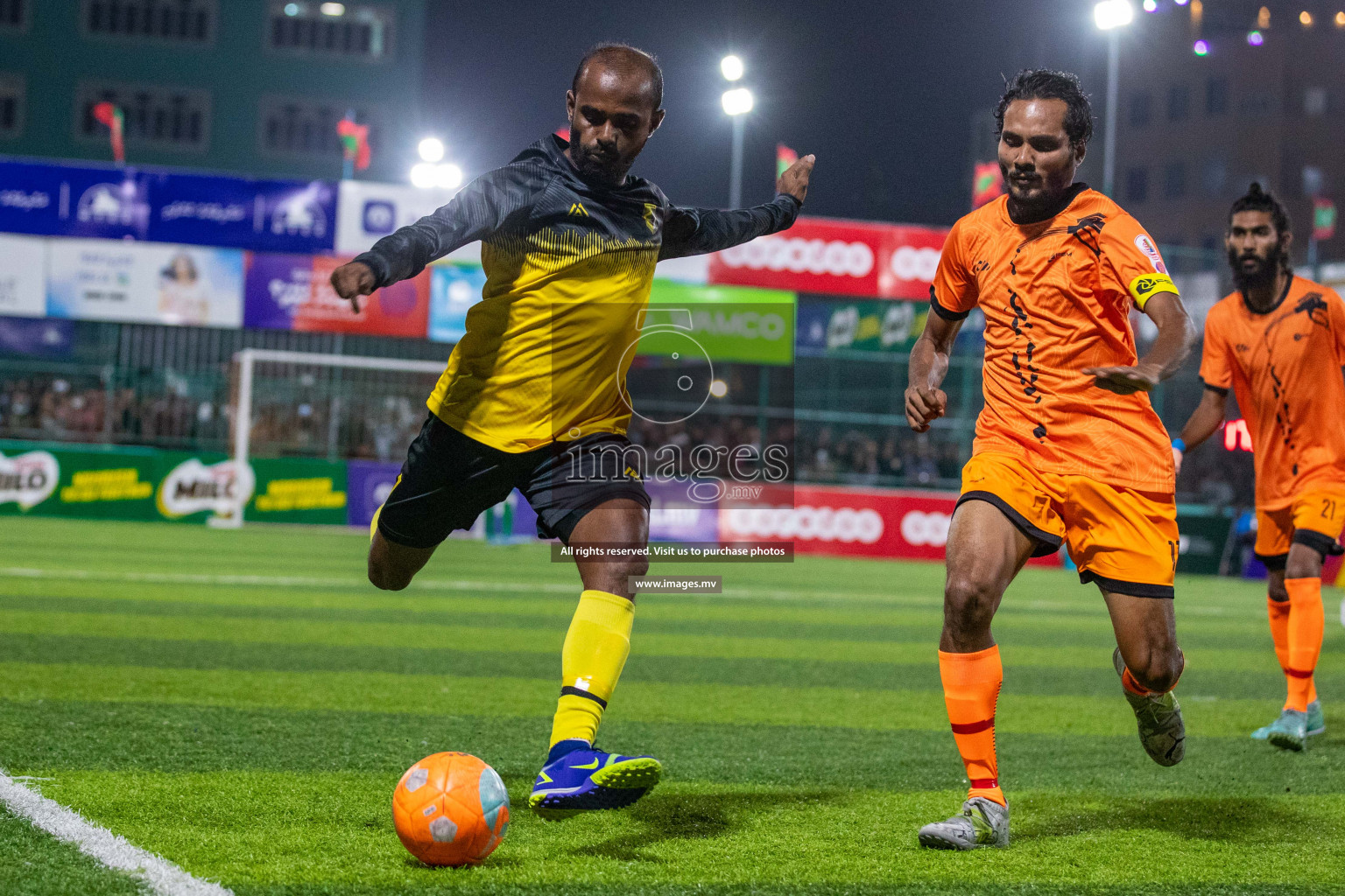 RRC Vs FSM in the Semi Finals of Club Maldives 2021 held in Hulhumale, Maldives on 19 December 2021. Photos: Ismail Thoriq / images.mv