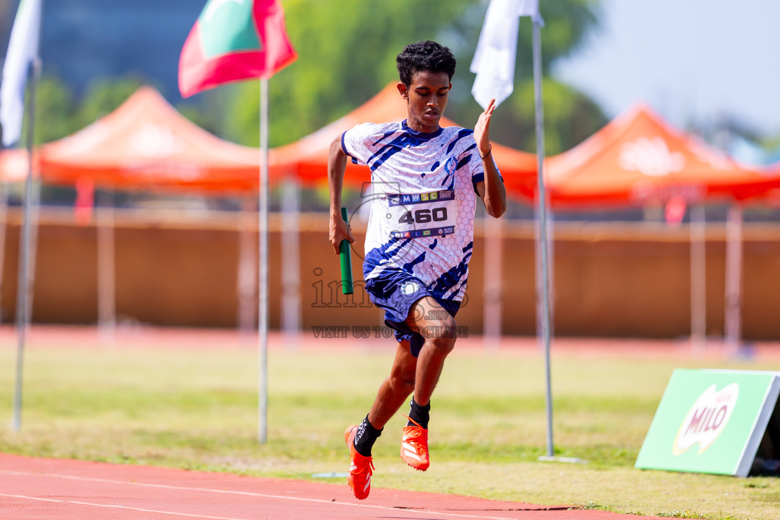 Day 6 of MWSC Interschool Athletics Championships 2024 held in Hulhumale Running Track, Hulhumale, Maldives on Thursday, 14th November 2024. Photos by: Nausham Waheed / Images.mv