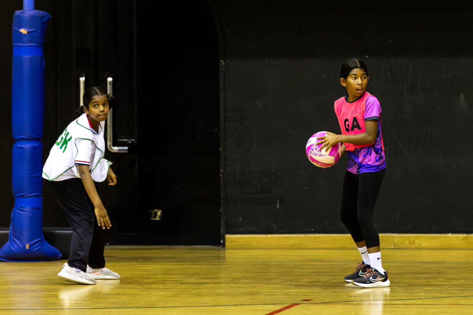 NSA B vs Net Queens Day 6  of 3rd Netball Junior Championship, held at Social Center on Friday 24th January 2025 . Photos: Shuu Abdul Sattar / images.mv