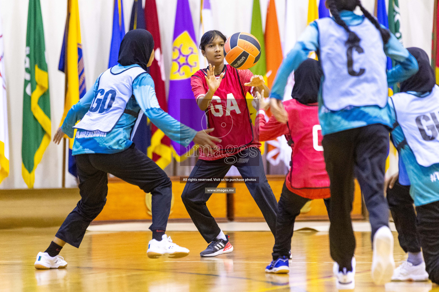 Day4 of 24th Interschool Netball Tournament 2023 was held in Social Center, Male', Maldives on 30th October 2023. Photos: Nausham Waheed / images.mv