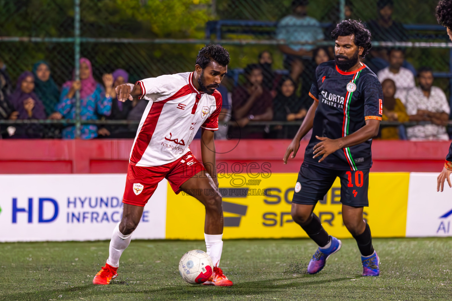 L Isdhoo vs L Hithadhoo in Day 16 of Golden Futsal Challenge 2024 was held on Tuesday, 30th January 2024, in Hulhumale', Maldives Photos: Ismail Thoriq / images.mv