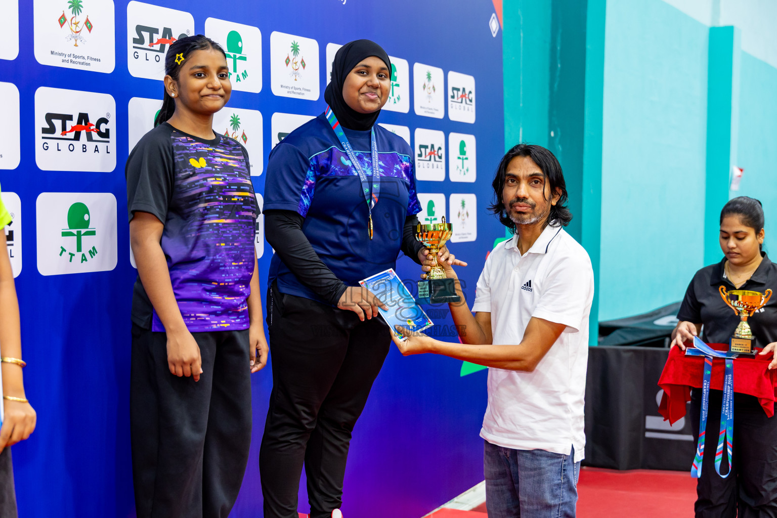 Finals of 30th Table Tennis Association Championship 2025 was held on Saturday, 20th September 2025 in Male' TT Hall, Male', Maldives. Photos: Nausham Waheed / images.mv