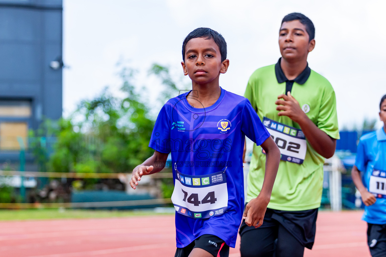 Day 3 of MWSC Interschool Athletics Championships 2024 held in Hulhumale Running Track, Hulhumale, Maldives on Monday, 11th November 2024. Photos by:  Nausham Waheed / Images.mv