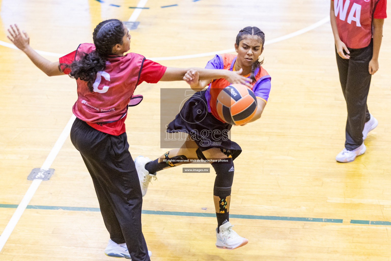 Final of 24th Interschool Netball Tournament 2023 was held in Social Center, Male', Maldives on 7th November 2023. Photos: Nausham Waheed / images.mv