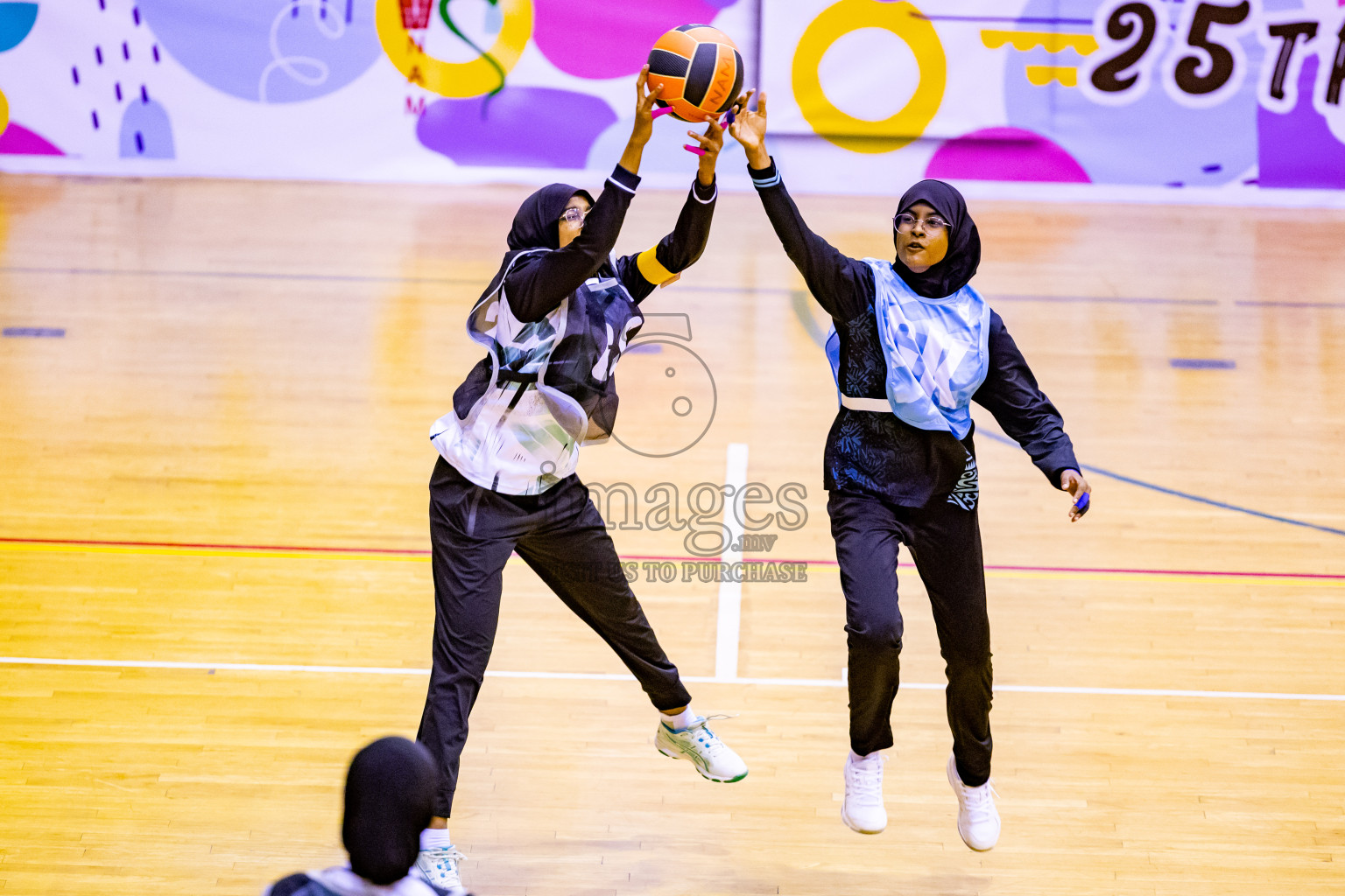 Day 12 of 25th Inter-School Netball Tournament was held in Social Center at Male', Maldives on Thursday, 22nd August 2024. Photos: Nausham Waheed / images.mv