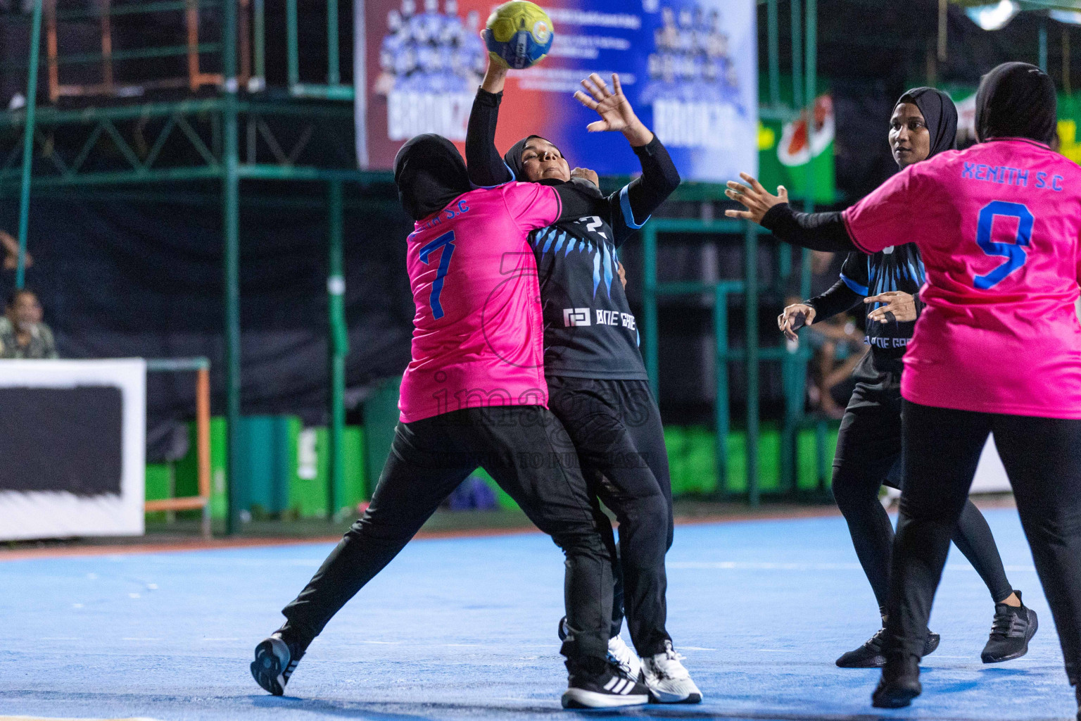 Day 18 of 10th National Handball Tournament 2023, held in Handball ground, Male', Maldives on Sunday, 17th December 2023 Photos: Nausham Waheed/ Images.mv