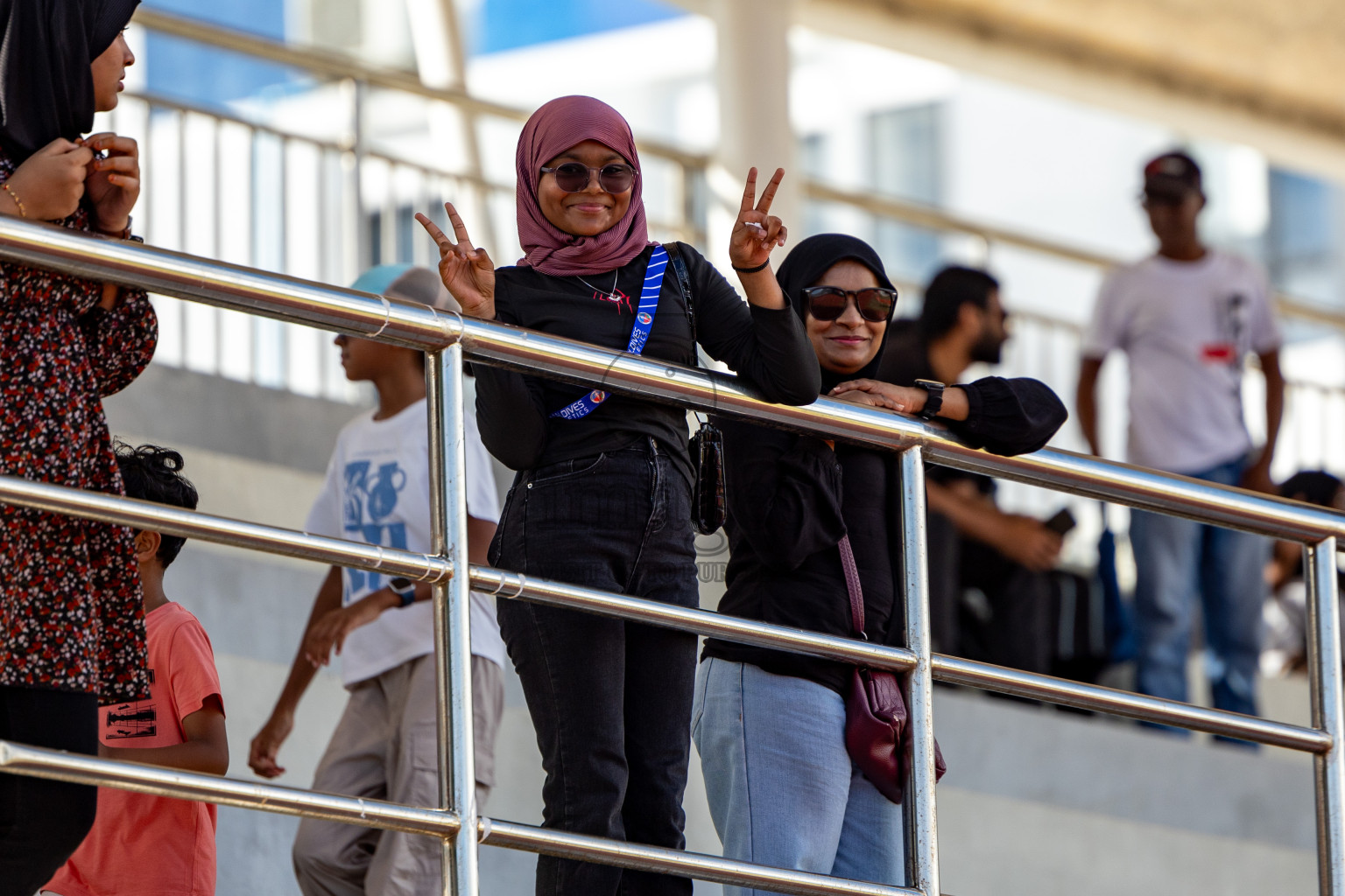 Day 1 of MWSC Interschool Athletics Championships 2024 held in Hulhumale Running Track, Hulhumale, Maldives on Saturday, 9th November 2024. 
Photos by: Hassan Simah / Images.mv