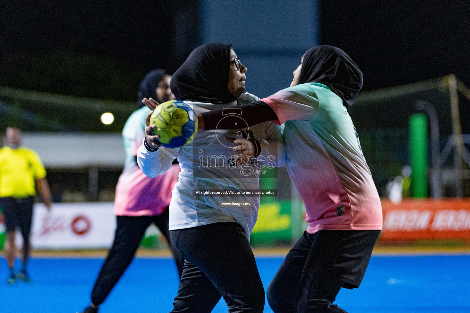 Day 4 of 7th Inter-Office/Company Handball Tournament 2023, held in Handball ground, Male', Maldives on Monday, 18th September 2023 Photos: Nausham Waheed/ Images.mv