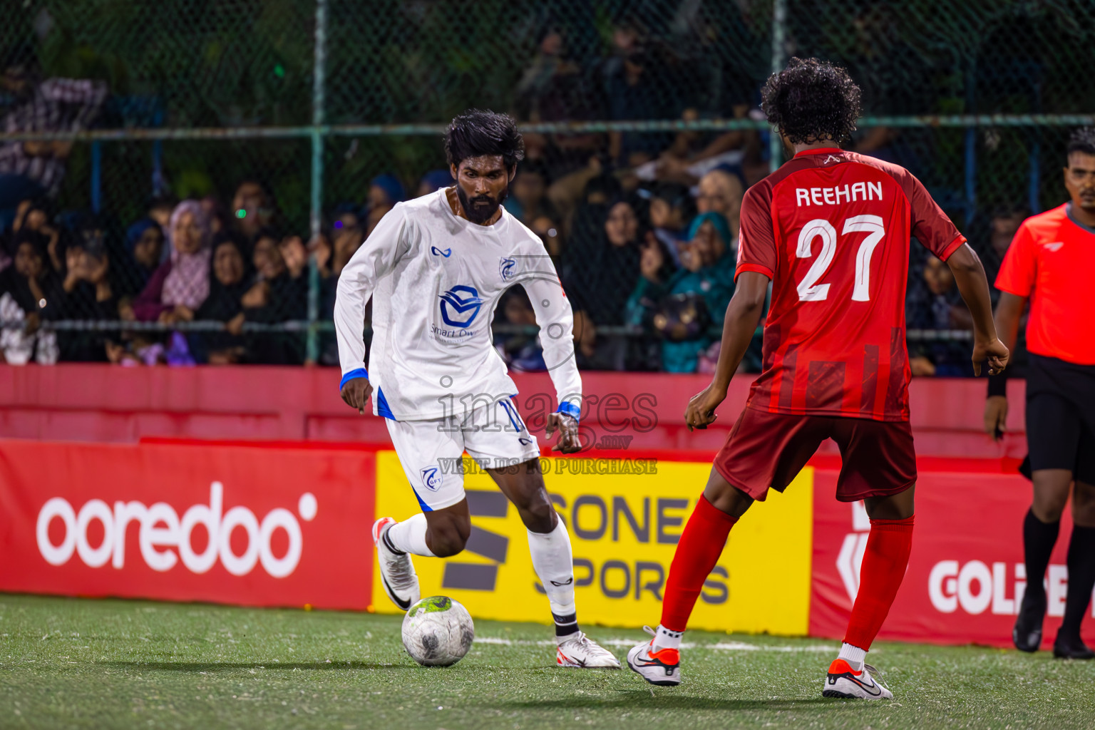 K Gaafaru VS K Huraa in Day 25 of Golden Futsal Challenge 2024 was held on Thursday , 8th February 2024 in Hulhumale', Maldives
Photos: Ismail Thoriq / images.mv