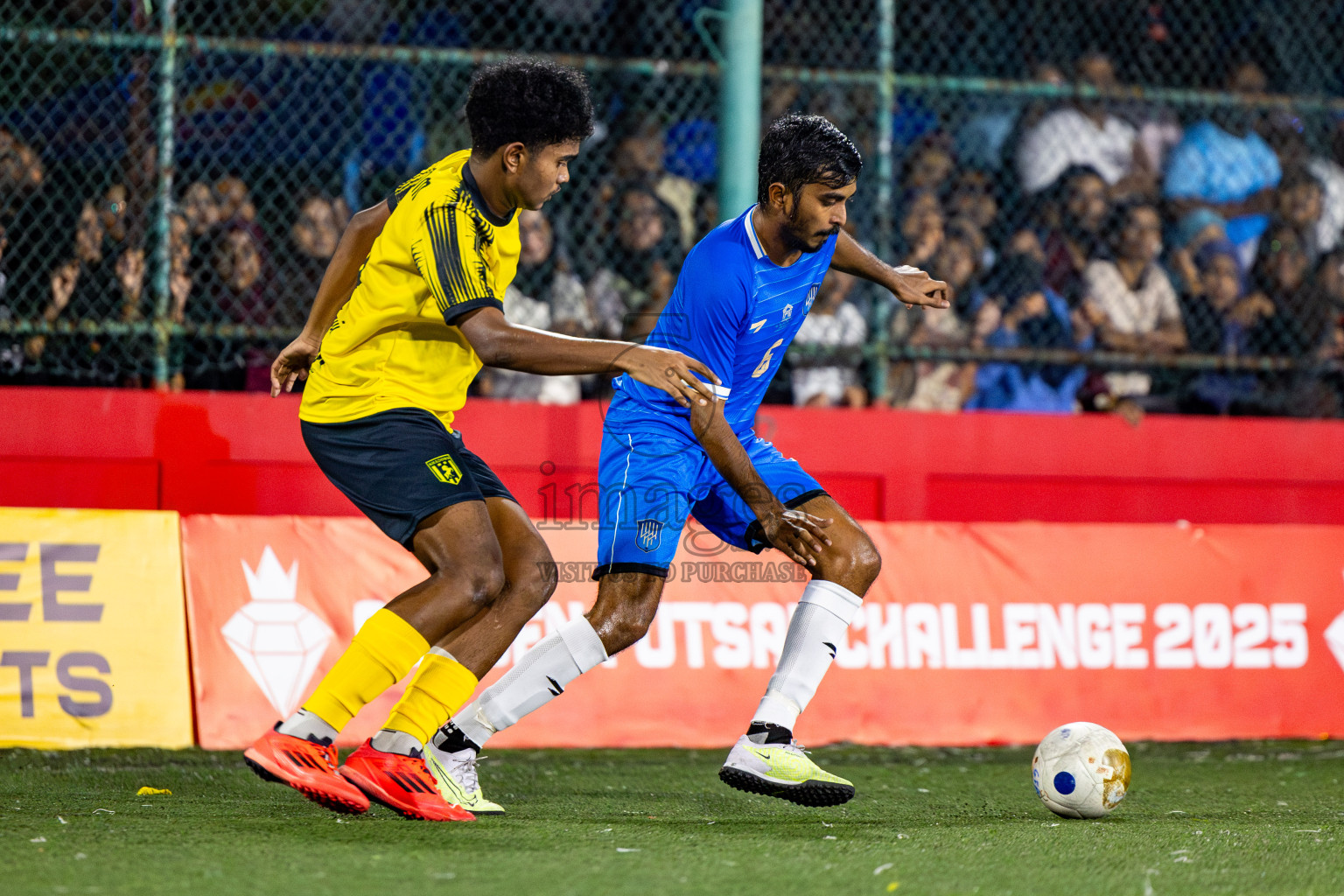 Lh Naifaru vs Lh Kurendhoo in Lhaviyani Atoll Finals Day 26 of Golden Futsal Challenge 2025 was held on Thursday , 30th January 2025, in Hulhumale', Maldives. Photos: Nausham Waheed / images.mv