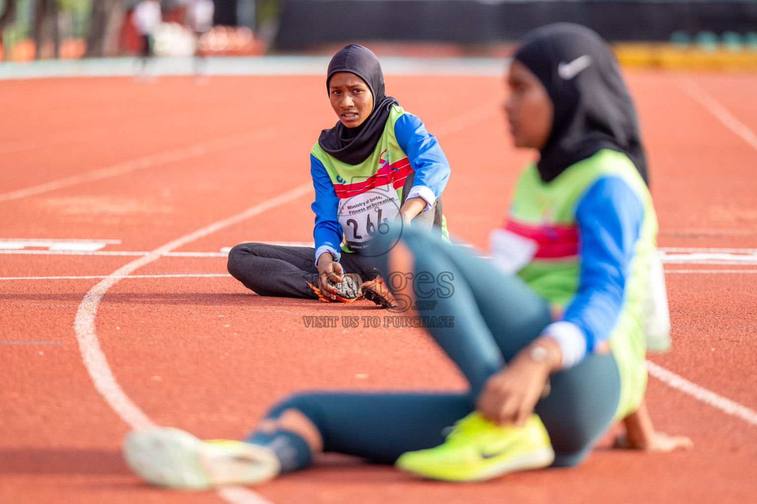 Day 2 of 33rd National Athletics Championship was held in Ekuveni Track at Male', Maldives on Friday, 6th September 2024. Photos: Shuu Abdul Sattar / images.mv