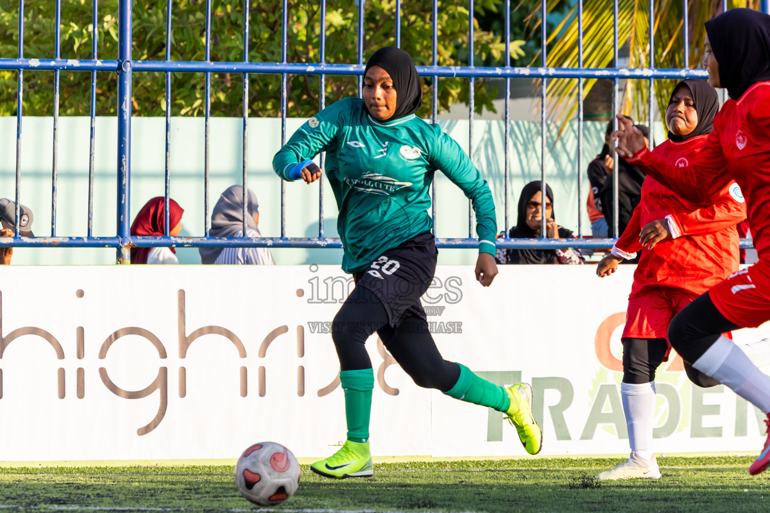 Eydhafushi vs Goidhoo in Day 2 of Better in Baa Futsal Fiesta 2025 Woman's division held in B. Eydhafushi, Maldives on Thursday, 6th November 2025. Photos: Nausham Waheed / images.mv