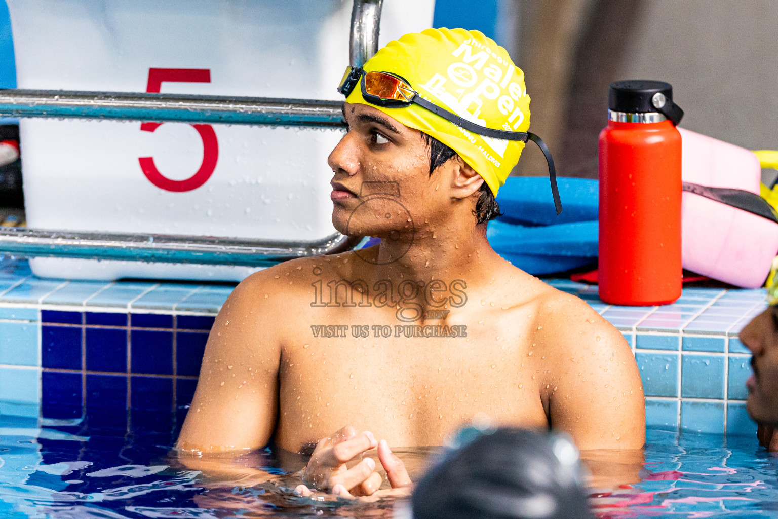 Day 5 of 1st National Short Course Swimming Competition held in Hulhumale', Maldives on Wednesday, 18th June 2025. Photos: Nausham Waheed / images.mv