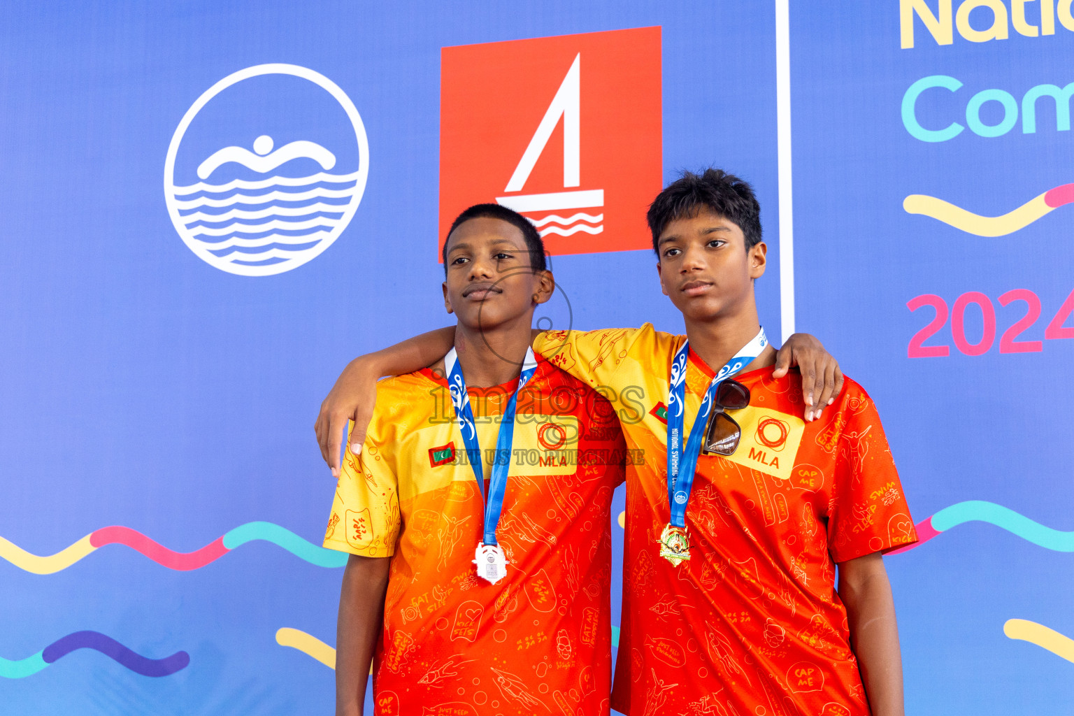 Day 7 of National Swimming Competition 2024 held in Hulhumale', Maldives on Thursday, 19th December 2024.
Photos: Ismail Thoriq / images.mv