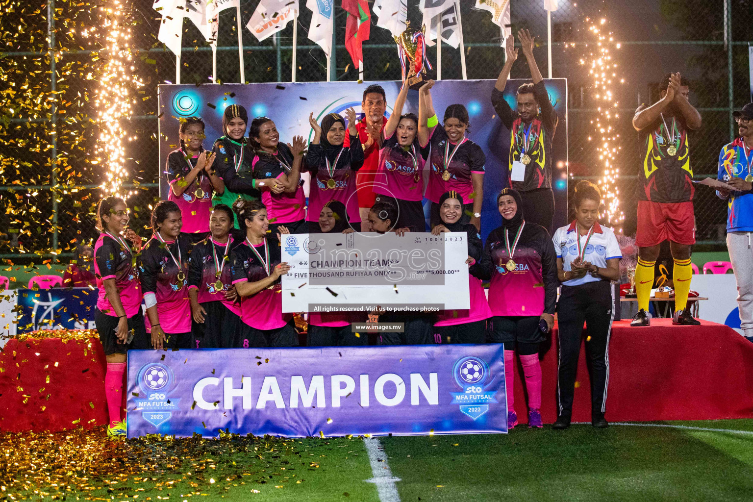 Final of MFA Futsal Tournament 2023 on 10th April 2023 held in Hulhumale'. Photos: Nausham waheed /images.mv