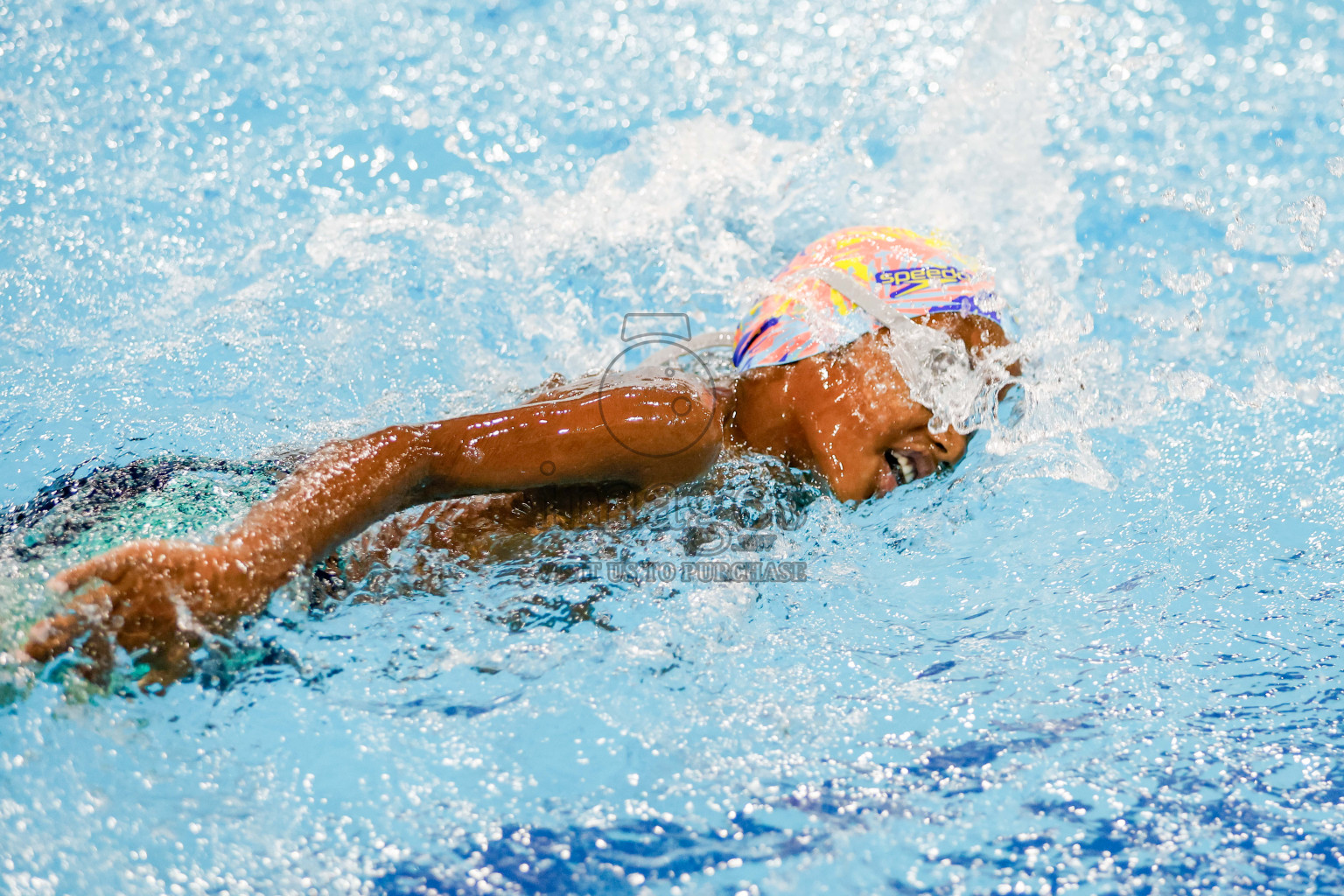 Day 1 of BML 6th National Kids Swimming Kids Festival 2025 held in Hulhumale', Maldives on Monday, 3rd November 2024. Photos: Hassan Simah / images.mv