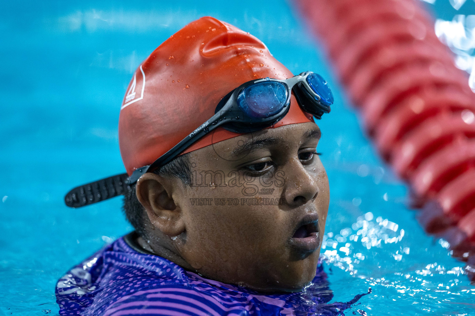 Day 1 of 20th Inter-school Swimming Competition 2024 held in Hulhumale', Maldives on Saturday, 12th October 2024. Photos: Ismail Thoriq / images.mv