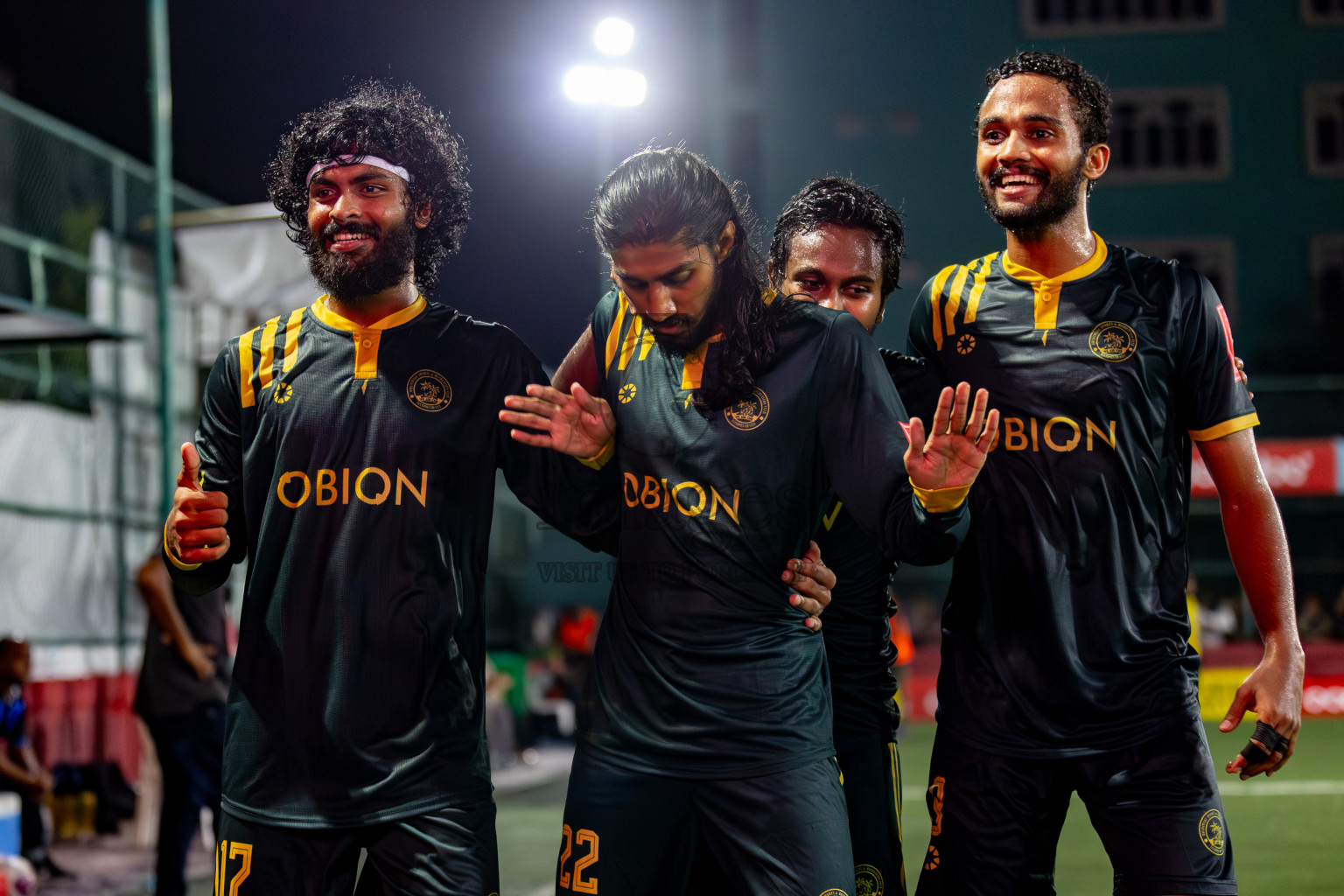 S. Hithadhoo VS Dhandimagu on Day 33 of Golden Futsal Challenge 2024, held on Sunday, 18th February 2024, in Hulhumale', Maldives Photos: Hassan Simah / images.mv