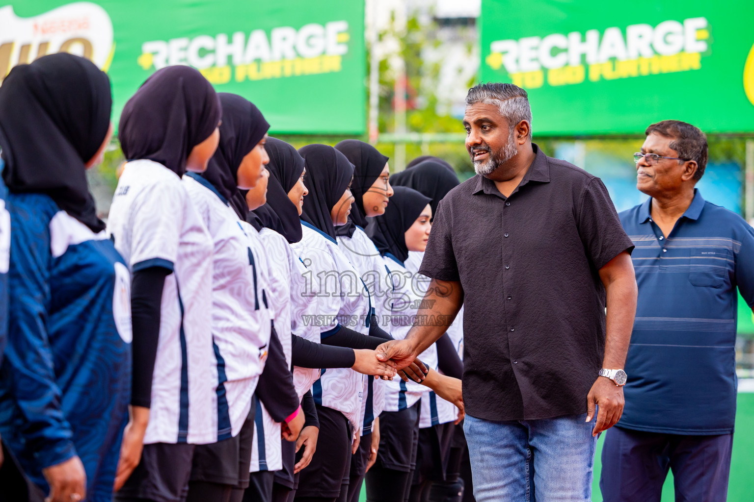 Club rising star academy vs Sports club city in Milo National Junior Volleyball Championship 2025 Day 2 was held on Sunday, 23rd November 2025 at Ekuveni Turf Court Male', Maldives. Photos: Nausham Waheed / images.mv