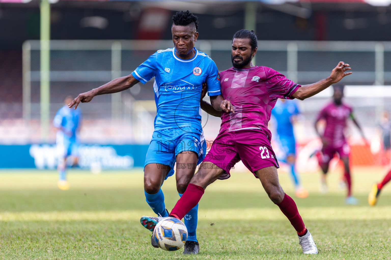 Man Ode SC vs B G Sports Club in the Quarter Final of Second Division 2023 in Male' Maldives on Monday, 5th February 2023. Photos: Nausham Waheed / images.mv