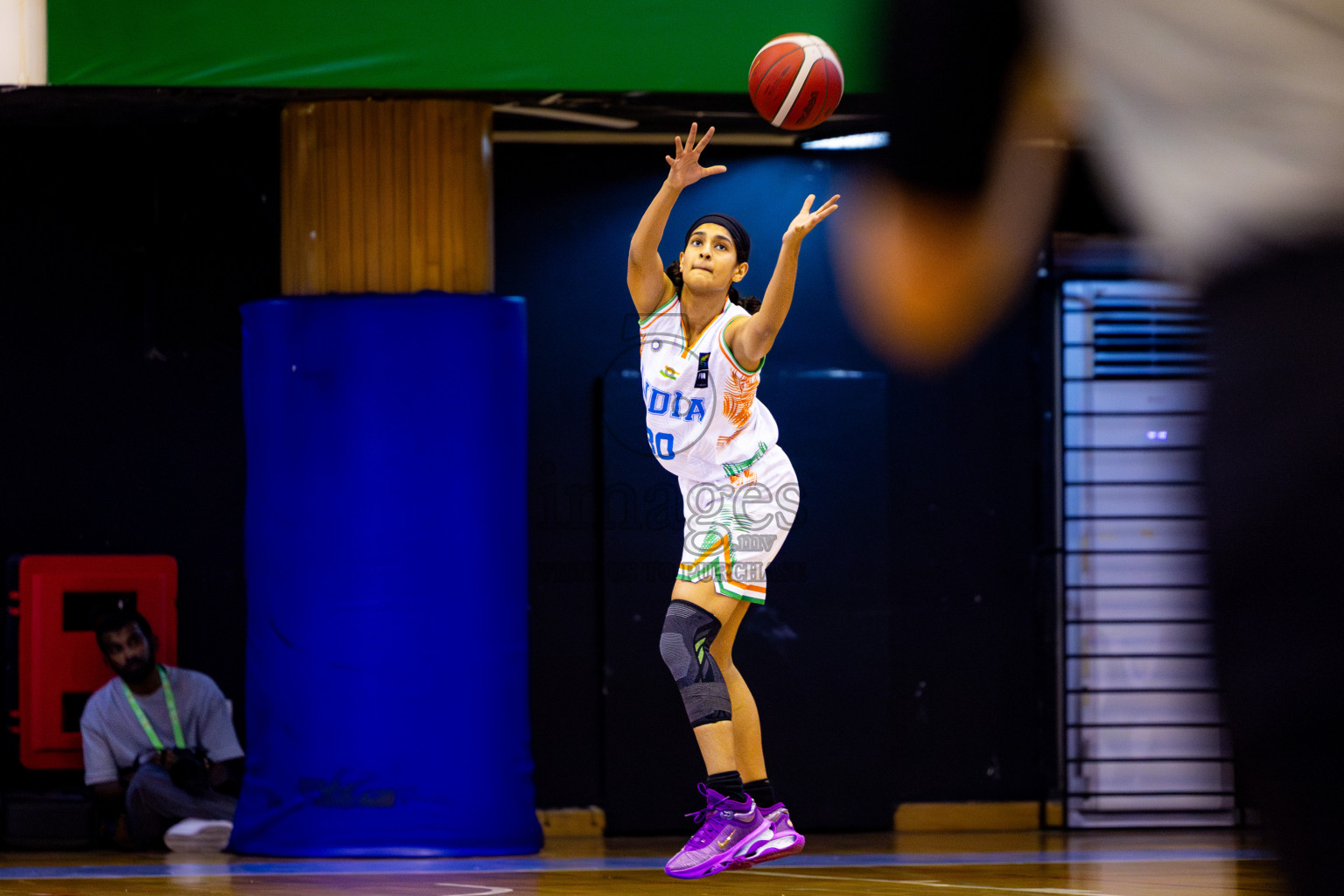 Maldives vs India in Day 3 of Under 16 Woman's Asian Cup SABA Qualifiers 2025 was held in Social Center, Male', Maldives on Saturday, 14th June 2025. Photos: Nausham Waheed / images.mv