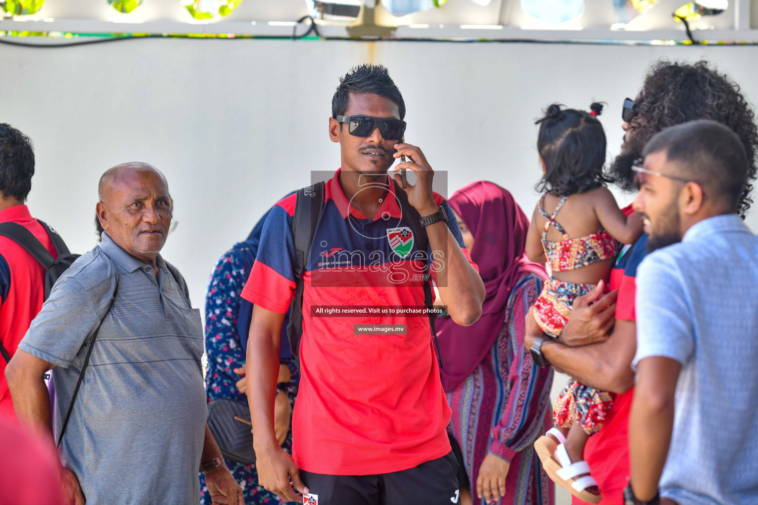 The Senior Men's National Team depart to Japan Training Camp from Maafannu Bus Terminal, Male', Maldives on 5th June 2023 Photos: Nausham Waheed/ Images.mv