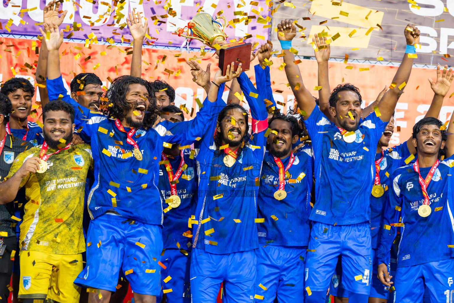 AA. Mathiveri VS AA. Thoddoo in Atoll Round Final on Day 20 of Golden Futsal Challenge 2025 was held on Friday, 24th January 2025, in Hulhumale', Maldives. Photos: Ismail Thoriq / images.mv