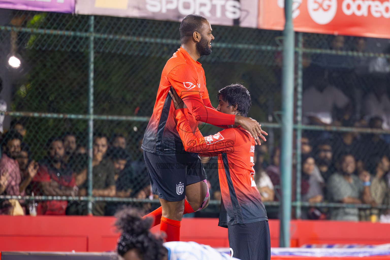 L Gan vs L Maabaidhoo in Day 14 of Golden Futsal Challenge 2025 was held on Saturday, 18th January 2025, in Hulhumale', Maldives. Photos: Ismail Thoriq / images.mv