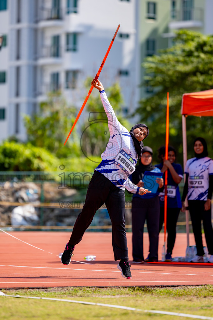 Day 4 of MWSC Interschool Athletics Championships 2024 held in Hulhumale Running Track, Hulhumale, Maldives on Tuesday, 12th November 2024. Photos by: Nausham Waheed / Images.mv