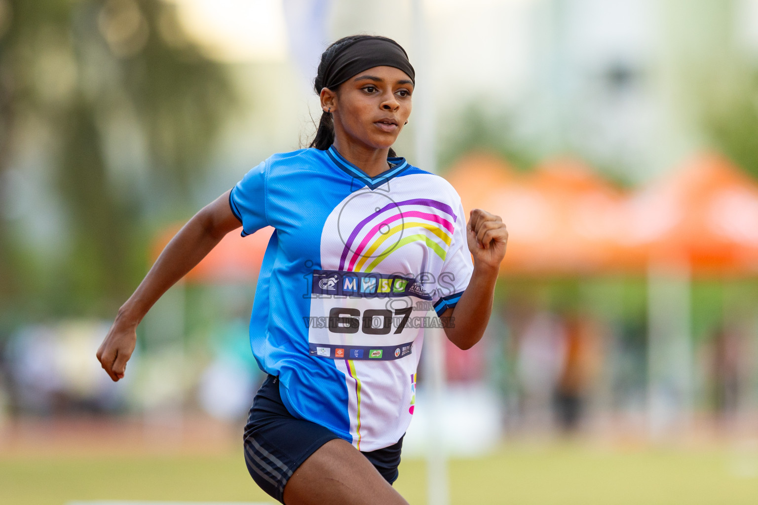 Day 1 of MWSC Interschool Athletics Championships 2024 held in Hulhumale Running Track, Hulhumale, Maldives on Saturday, 9th November 2024. Photos by: Ismail Thoriq / Images.mv