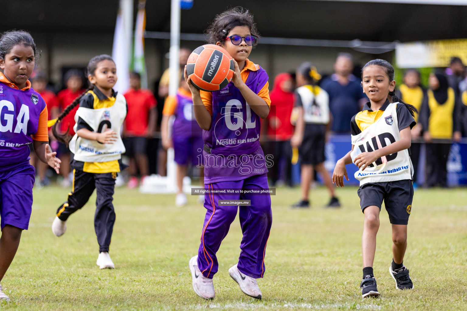 Day 2 of Nestle' Kids Netball Fiesta 2023 held in Henveyru Stadium, Male', Maldives on Thursday, 1st December 2023. Photos by Nausham Waheed / Images.mv