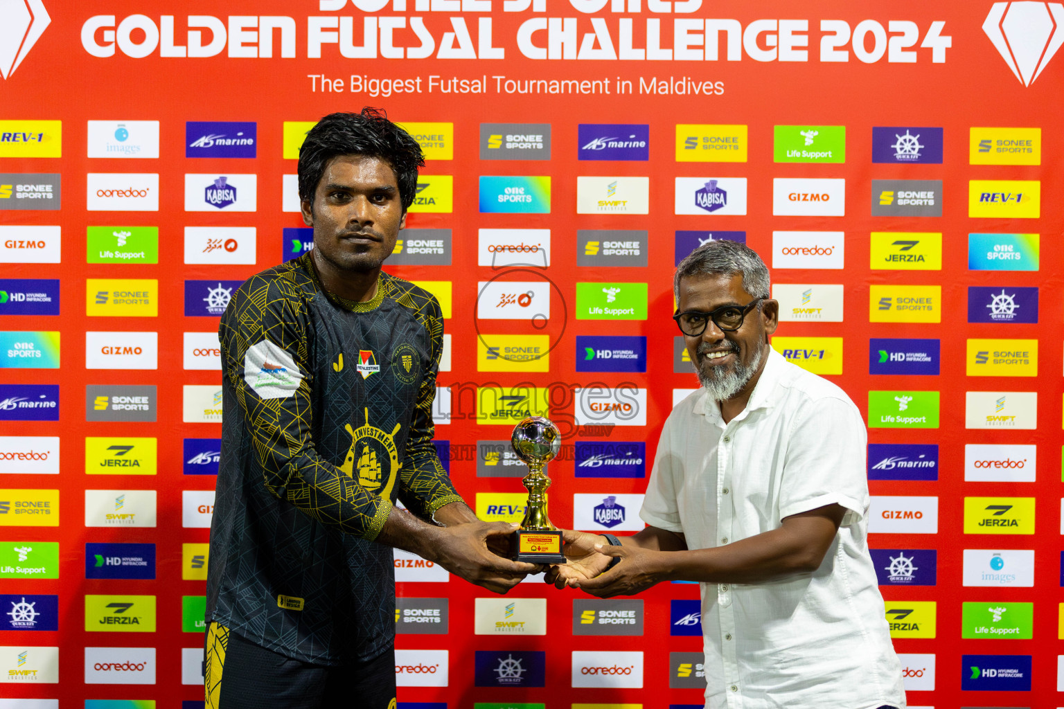 HA Muraidhoo vs HA Maarandhoo in Day 5 of Golden Futsal Challenge 2024 was held on Friday, 19th January 2024, in Hulhumale', Maldives Photos: Mohamed Mahfooz Moosa / images.mv