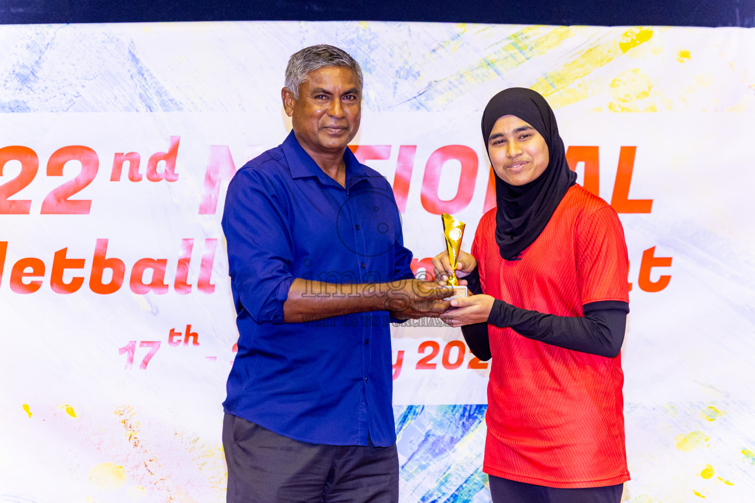 Closing ceremony of National Netball Tournament 2025 held in Social Center at Male', Maldives on Thursday, 29th May 2025. Photos: Nausham Waheed / images.mv