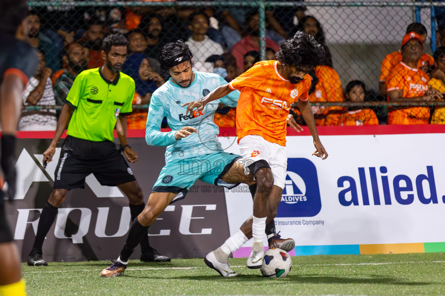 TEAM FSM vs CLUB TTS in Club Maldives Cup 2024 held in Rehendi Futsal Ground, Hulhumale', Maldives on Tuesday, 1st October 2024. Photos: Hassan Simah / images.mv