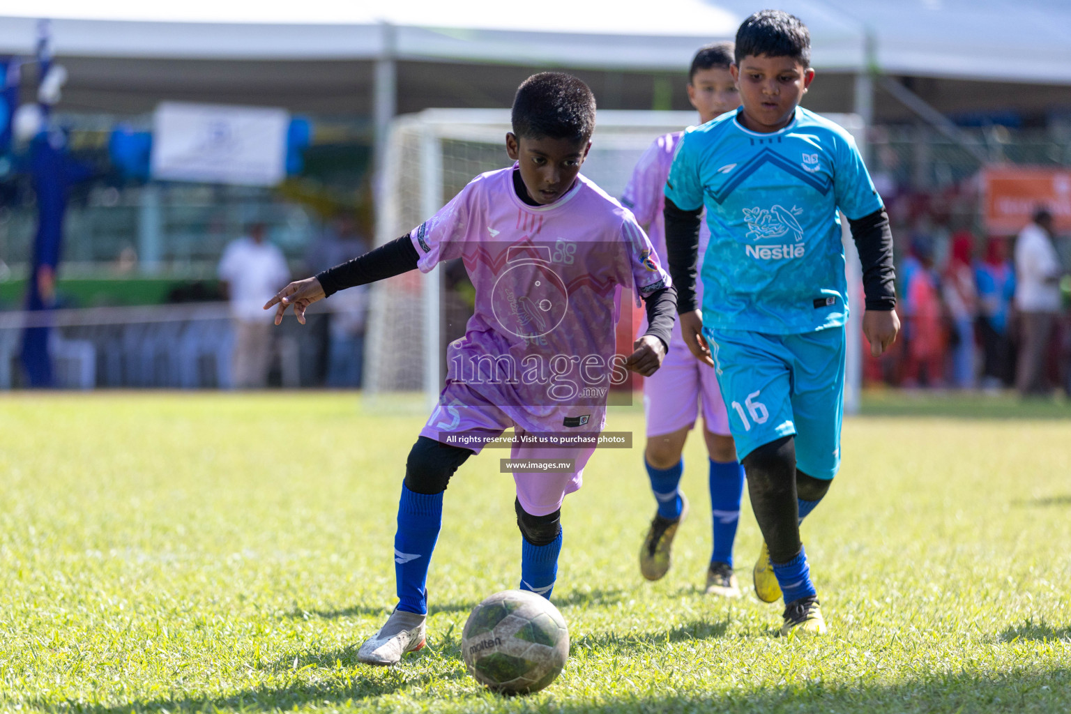 Day 3 of Nestle Kids Football Fiesta, held in Henveyru Football Stadium, Male', Maldives on Friday, 13th October 2023 Photos: Nausham Waheed/ images.mv