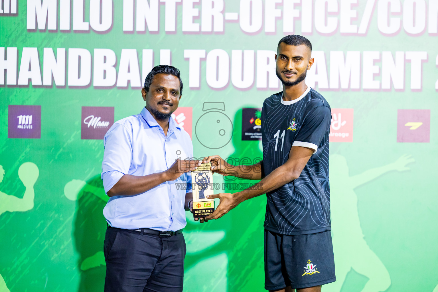 2nd Division Final of 8th Inter-Office/Company Handball Tournament 2024, held in Handball ground, Male', Maldives on Tuesday, 17th September 2024 Photos: Nausham Waheed/ Images.mv