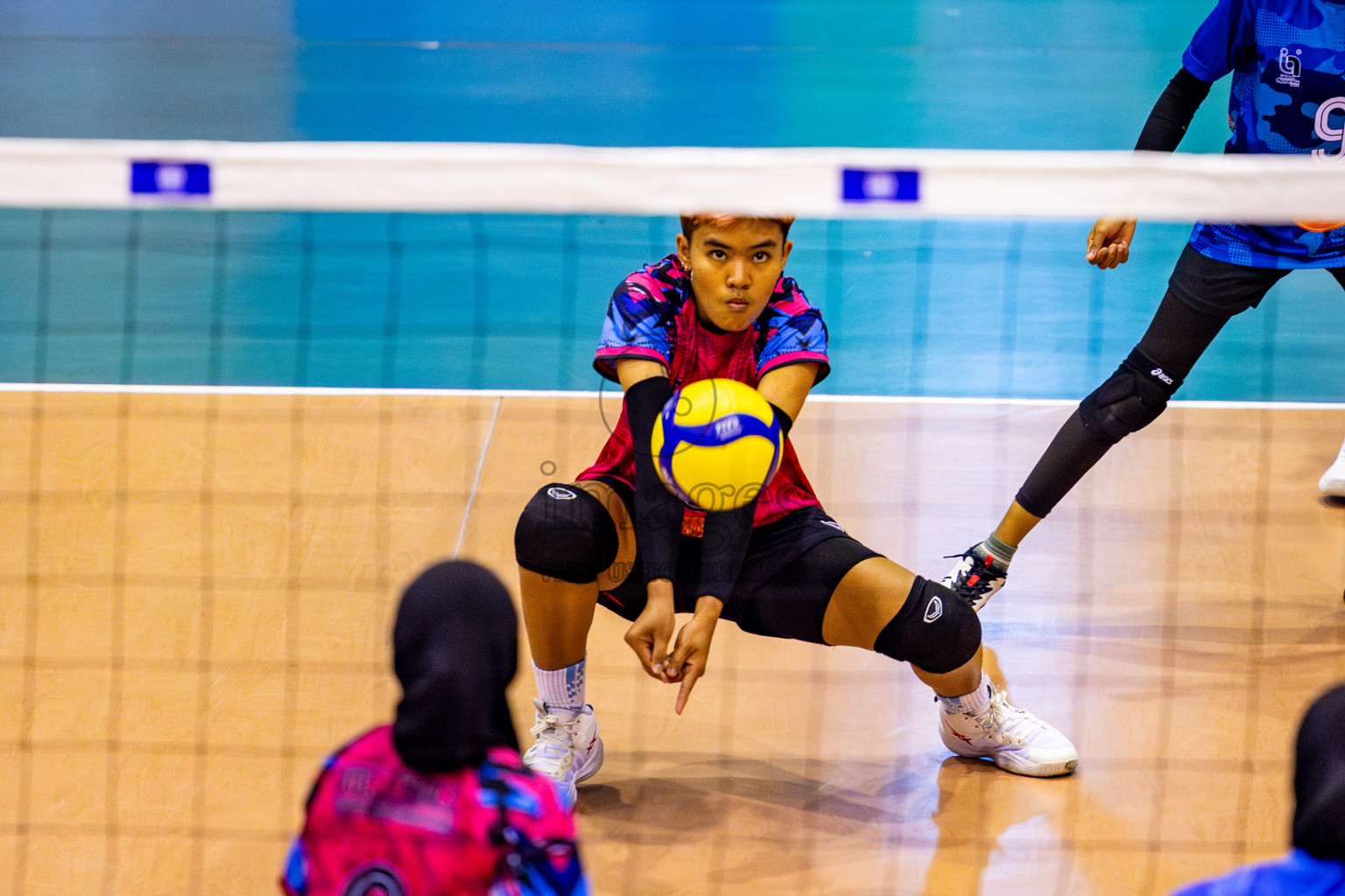 Police club vs Volleyball Youth NG Day 3 of Women's Division of Milo VAM Cup 2025 held in Male', Maldives on Friday, 11th April 2025 at Social Center Indoor Hall Photos By: Nausham Waheed / images.mv