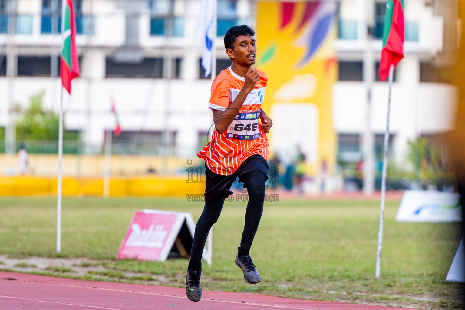 Day 3 of MWSC Interschool Athletics Championships 2024 held in Hulhumale Running Track, Hulhumale, Maldives on Monday, 11th November 2024. Photos by: Nausham Waheed / Images.mv