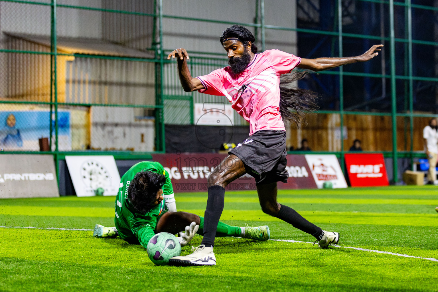 Apocalipse SC vs SDZ Juniors in Day 10 of BG Futsal Challenge 2024 was held on Thursday, 21st March 2024, in Male', Maldives Photos: Nausham Waheed / images.mv