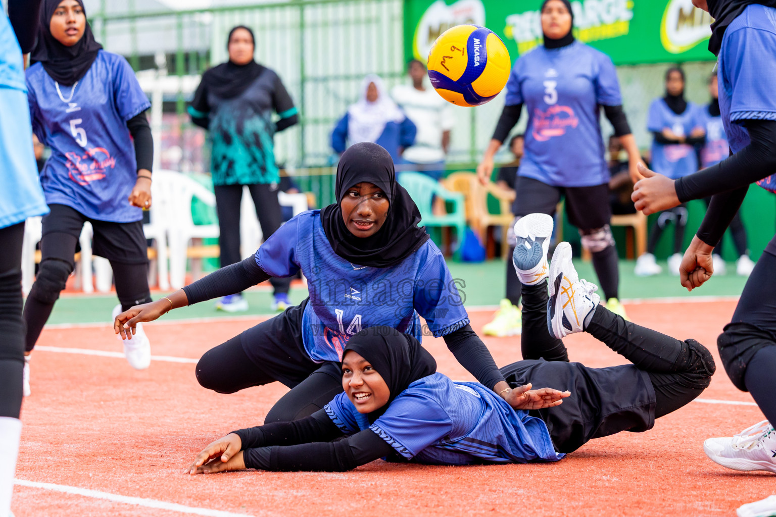 Addu Sports Club vs Club Volleyball in Milo National Junior Volleyball Championship 2025 Day 3 was held on Monday, 24th November 2025 at Ekuveni Turf Court Male', Maldives. Photos: Nausham Waheed / images.mv