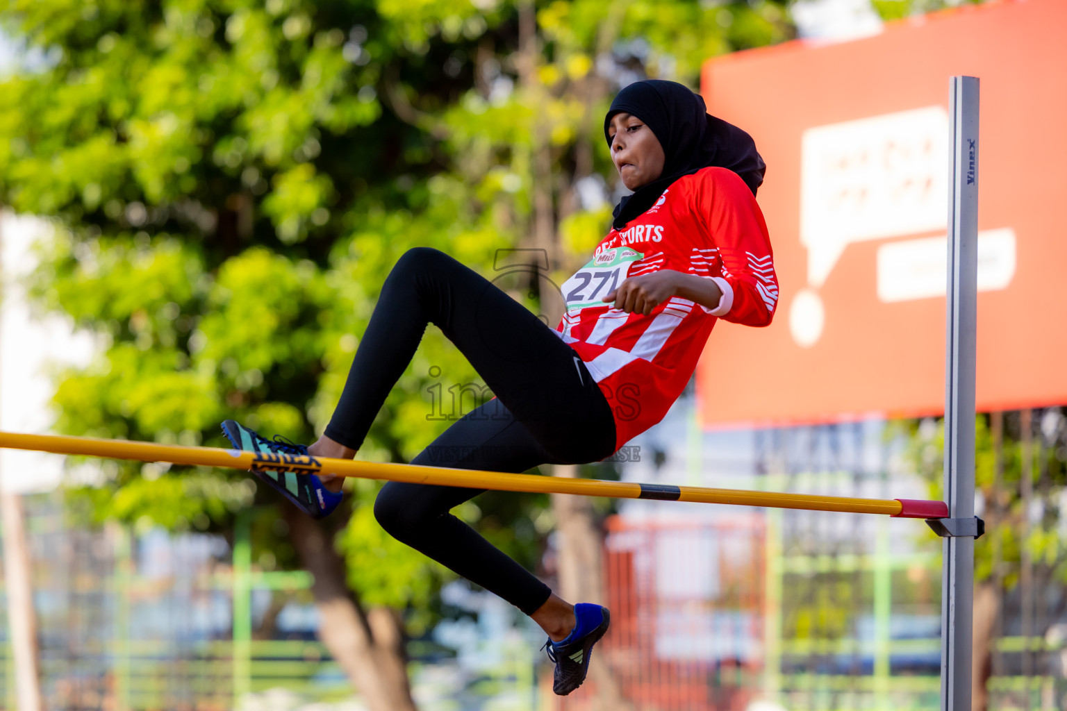 Day 2 of 12th Milo Association Championships was held in Ekuveni Track at Male', Maldives on Friday, 25th April 2025. Photos: Nausham Waheed / images.mv
