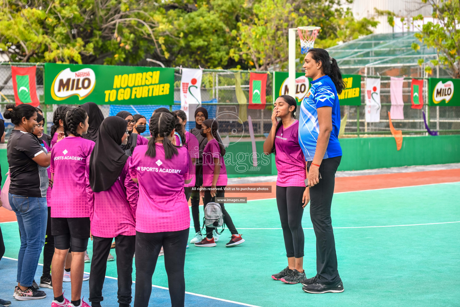 Day 11 of Junior Netball Championship 2022 held in Male', Maldives. Photos by Nausham Waheed