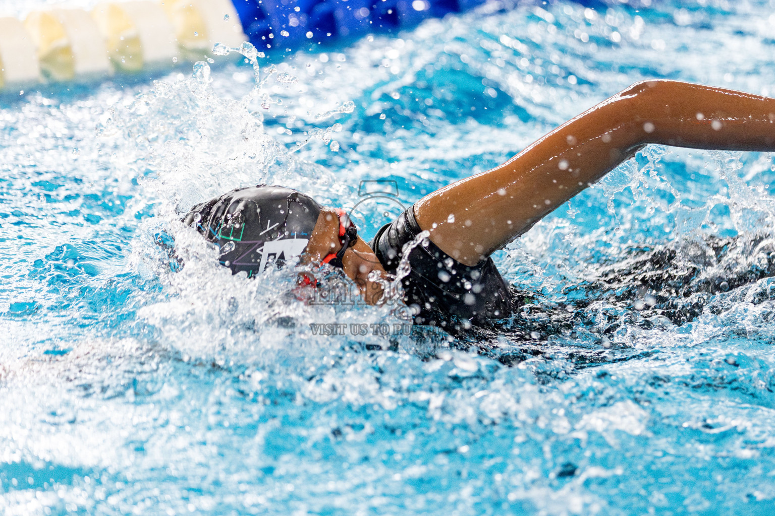 Day 3 of National Swimming Competition 2024 held in Hulhumale', Maldives on Sunday, 15th December 2024. Photos: Hassan Simah / images.mv